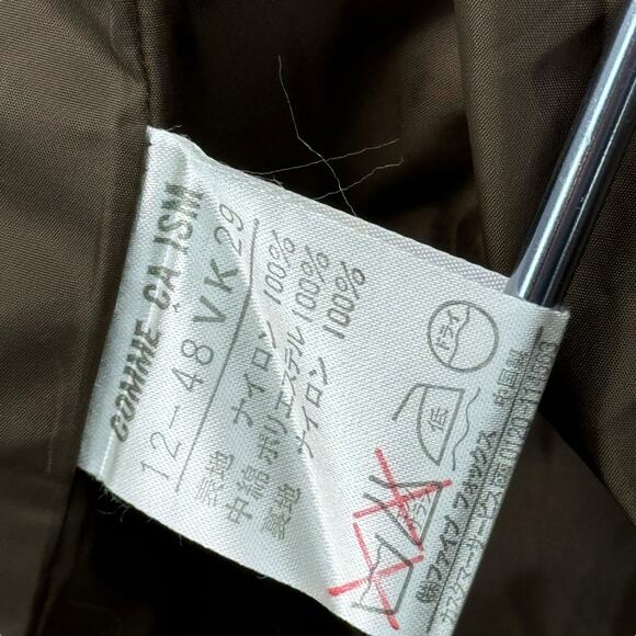 Comme Ca Ism Houndstooth Lightweight Jacket SZ OS Women's Brown Relax Classic - Picture 11 of 13